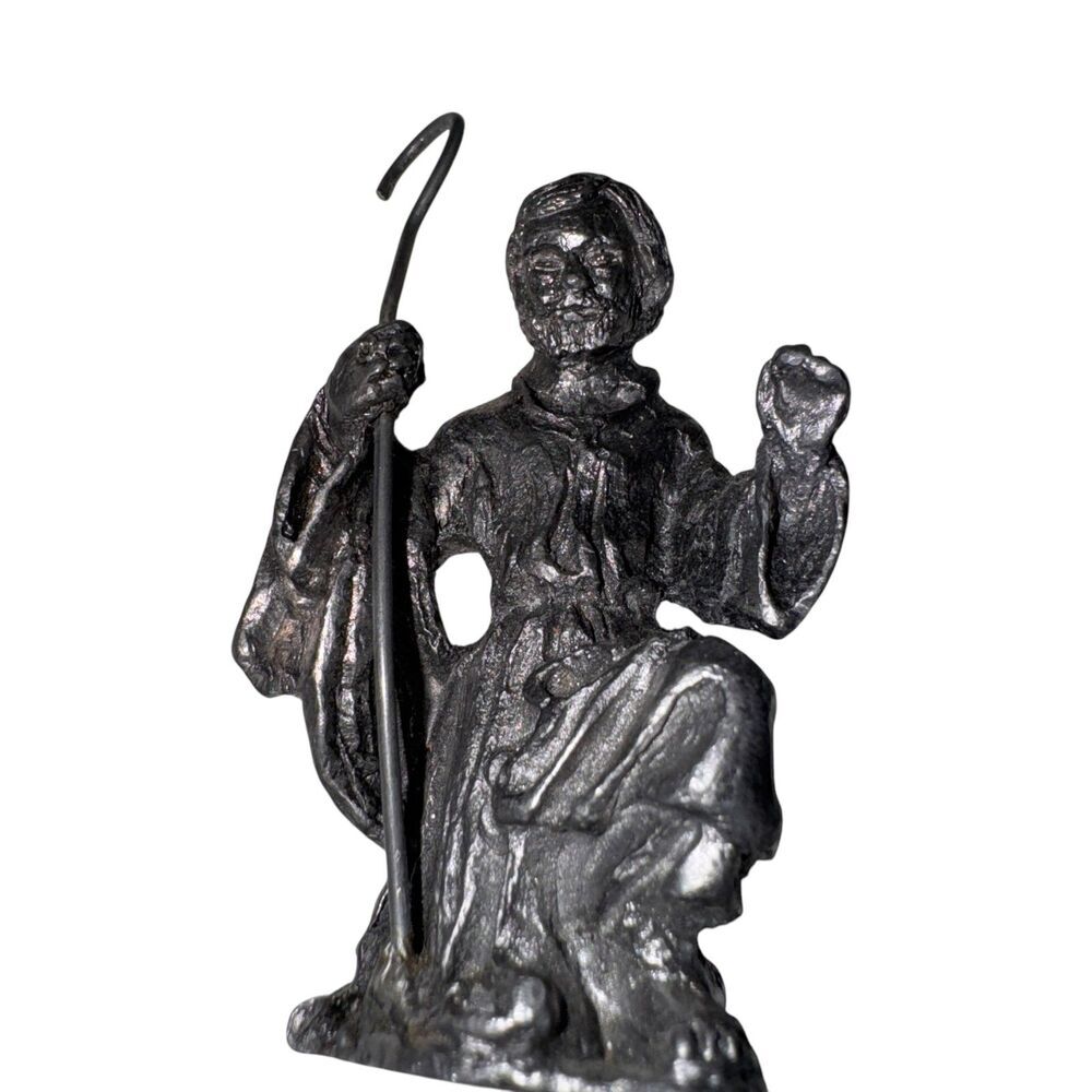 Michael Ricker Pewter Christmas Nativity Joseph Diorama Mini Figurine‎
